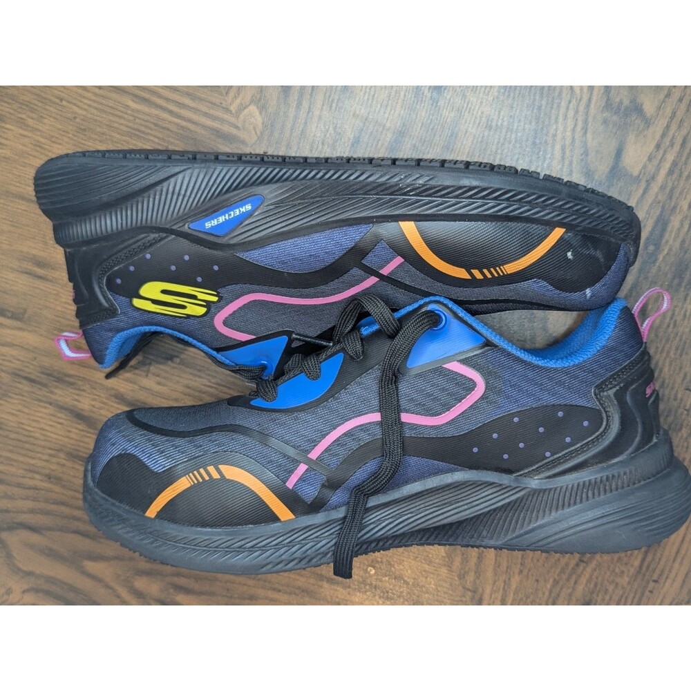 SKECHERS WORK CARBIX COMP SLIP RESIST SAFETY TOE MEMORY FOAM SHOE WOMEN Sz 8.5